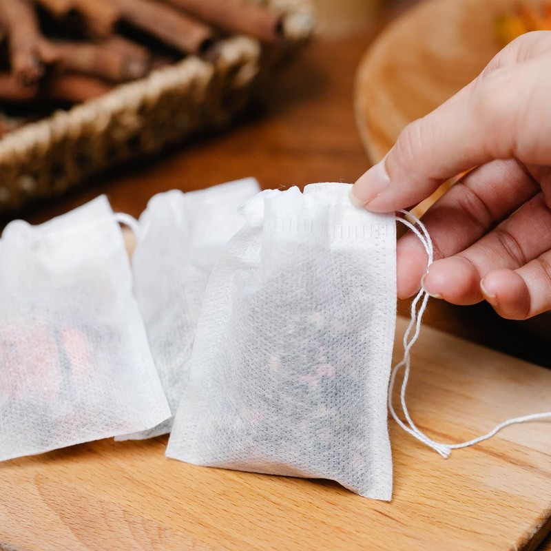 50 Pcs Tea Bags Empty, Disposable Tea Filter Bags, Empty
