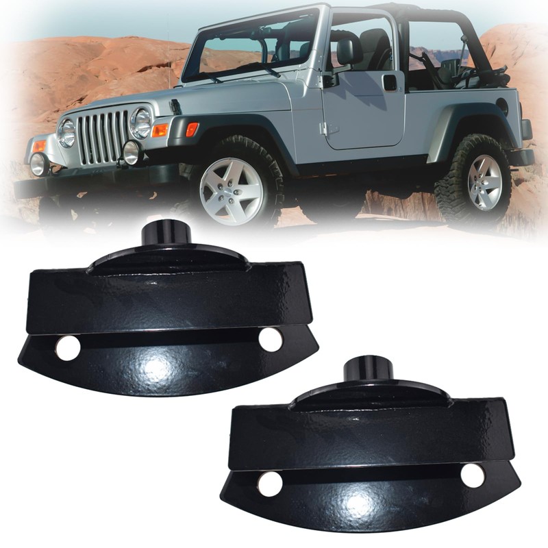 Rear Upper Coil Spring Bucket Mount Perch Retainers for Jeep