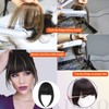 Hairro Clip In Bangs, 100% Real Human Hair Dark Black