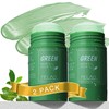 2PCS Green Tea Mask Stick for Face - Blackhead Remover with Green Tea Extract - Deep Pore Cleansing, Moisturizing, Skin Brightening - Suitable for All Skin Types