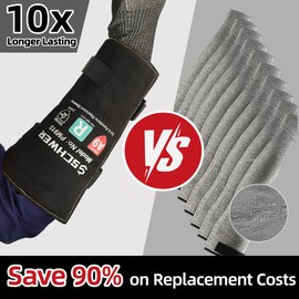 Schwer ANSI A9 Cut & Level 5 Puncture Resistant Arm Sleeves, PM915 High Risk Protection Arm Guards for Biting, Gardening Sleeve Thorn Proof, Tactical Work Sleeves for Law Enforcement Self Defense