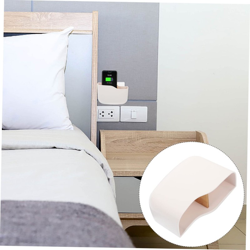 Levemolo Punch Wall Storage Box Wall Mounted Organizer for Remote