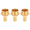 Brass Barbed Connector 12mm to 3/4" Male BSP Threaded Pipe