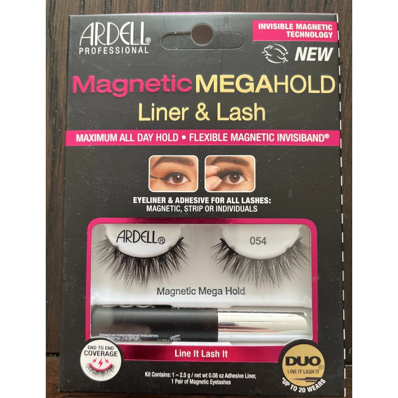 ARDELL MAGNETIC MEGAHOLD LINER & LASH - 054 2pack