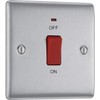 BG Electrical NBS74 Nexus Metal Double Pole Cooker Switch Brushed