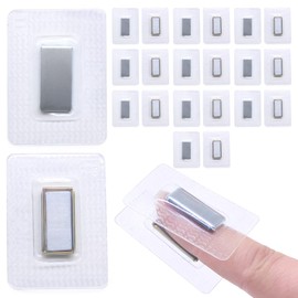 Jamsinmu Invisible Magnetic Snap PVC Hidden Sew Snap Closure Fastener Snap for Clothing Clasp Handbag DIY Craft Sewing Tools Silver-F2010