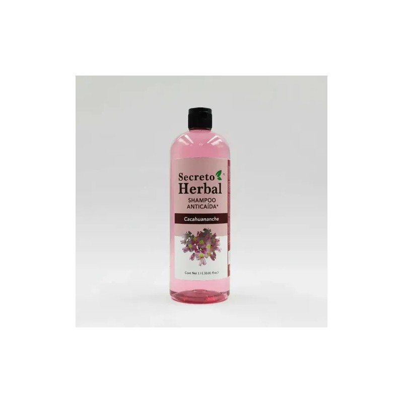 Shampoo Anticaída Y Regenera Cacahuanache Secreto Herbal 1l