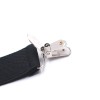 Adjustable 4-Clip Elastic X-Back Suspenders, 3.5 cm Wide Polyester Braces
