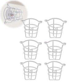 Happy Tree (6 Pack) White Fire Sprinkler Head Guard Cover Cage Protector for Both 1/2" & 3/4" Fire Head for Protecting Flush Mount & Side Wall & Pendent Head Fire Sprinkler Covers for Ceiling