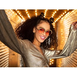 A.J. Morgan Eyewear unisex adult Rainbow - Sunglasses Sunglasses, Silver/Smoke, 55 US