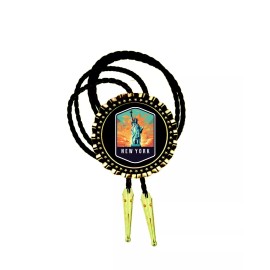 Neckties clothing accessories photo art custom made bolos New York State art Bolo Tie Men's Accessory Neckties Men Wear Gift for Dad