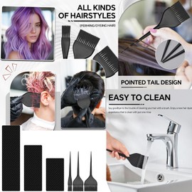 Dye Boards Color Brushes Set (6Pcs), for Balayage, Ombre Lace, Highlighting, Airtouch, for Salon Professionals & Home Users, Professional Hair Color Tools