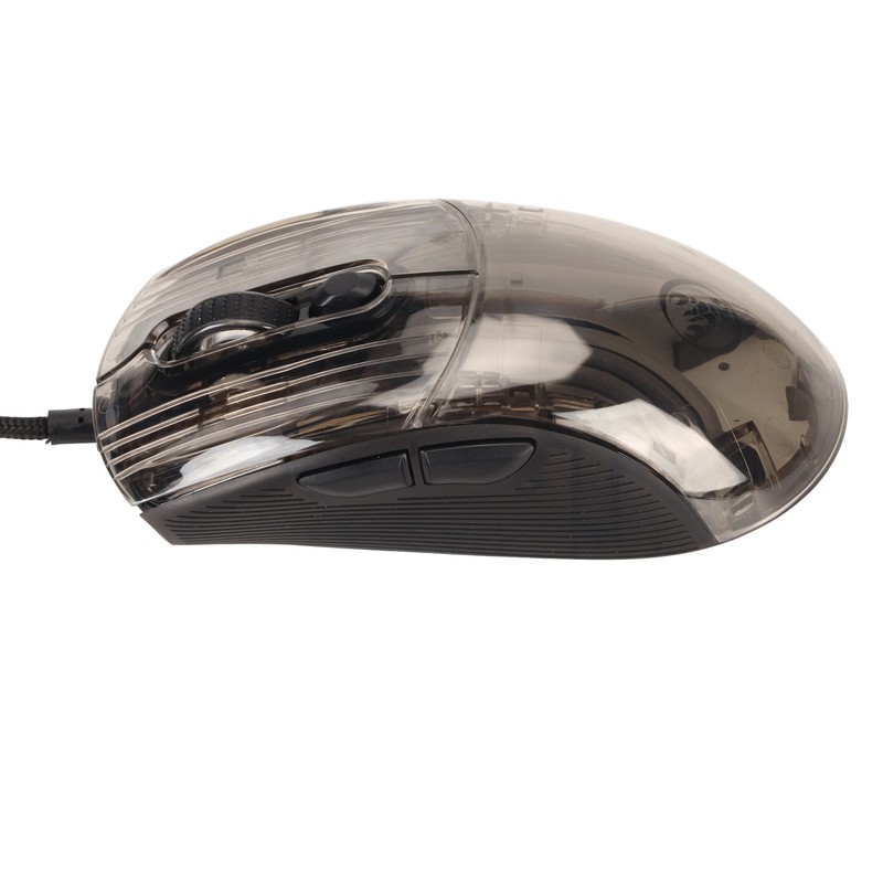 Wired Mouse Transparent Shell RGB Backlit Adjustable DPI Programmable Keys