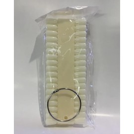 360 PCS (10 palette) Nail Color Display Chart Nail Display Card for Colorful Nail Polish Gel Polish DIY Training Practicing Displaying with ring holder