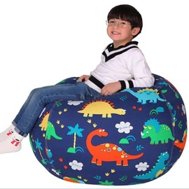 Bag Toy Storage, Toy Storage Bag, Bean Bag Seat Cushion, Soft, Plush Bean Bag Cushion, Bean Bag Children's Toy Stuffed Toy Storage, for Storage of Dolls (Blue)