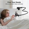 Long neck phone holder for desktop and bedside use:_White