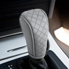Leather Gear Shift Cover,Anti-Slip Car Shift Knob Cover for Shift