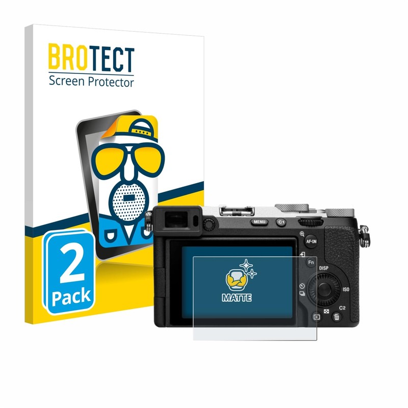 brotect 2x Anti-Glare Screen Protectors Compatible with Sony Alpha 7C