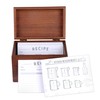 Modern Recipe Cards (Set of 60) - 4x6” Double Sided
