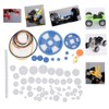 Plastic Gears Set, 80Pcs Single Double Reduction Gear Worm Gear