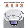 Comfort Zone 1,500W Ceramic Tower Space Heater with Remote, Backlit