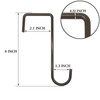 Vinyl Fence Hooks Patio Hooks Brown - 8 Pack 2