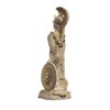 BeautifulGreekStatues Athena With Owl Medusa Holding Shield Greek Goddess Alabaster