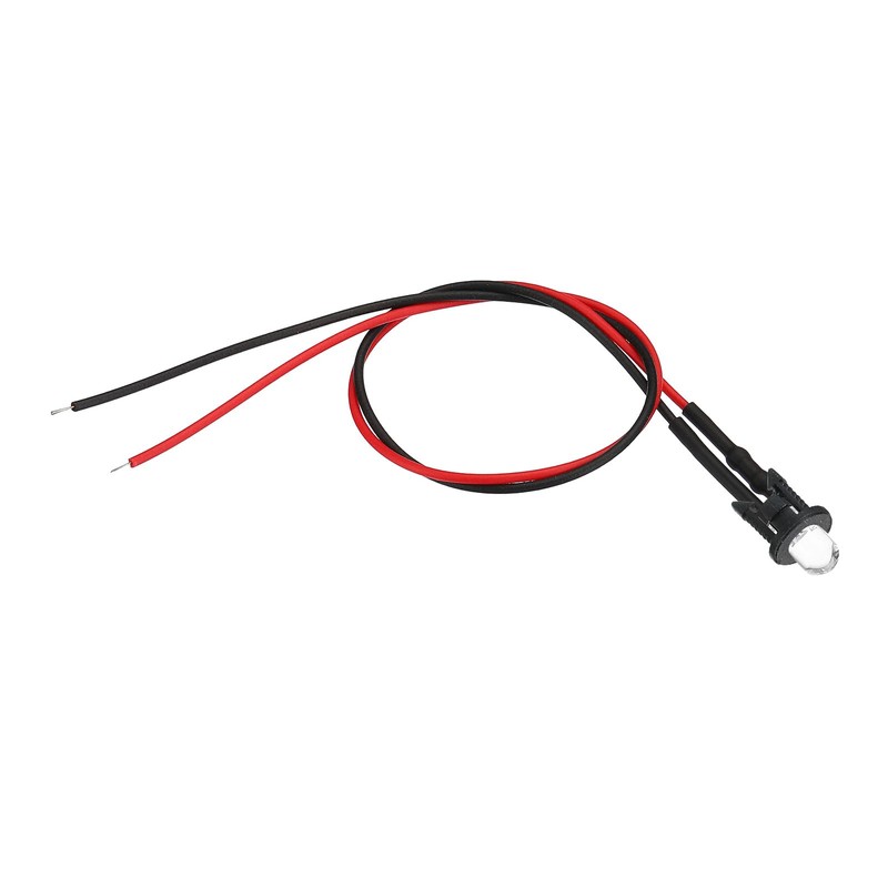 PATIKIL 5mm LED Holder, 50pcs LED Bulb Socket Panel Mounting