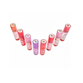 Amuse Cosmetics Roll On Rollerball Kissing Fruit Lip Gloss Strawberry Apple Grape Cherry Peach Orange Gum (Peach)