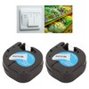 2Pcs Label Maker Tape 12mm Wide 13ft Long Waterproof Oil