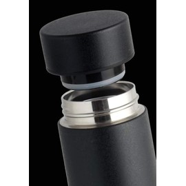 MIP Living Water Bottle, 10.1 fl oz (300 ml), Direct Drinking, Screw Stopper, Stainless Steel, Black