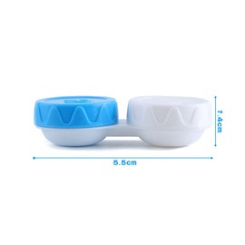 Lotsdonxia 4 Pcs Portable Contact Lens Care Cases Easy Contact Lens Management Leak-Proof Storage Containers for Business on The Go Compact Design (Multicolor)