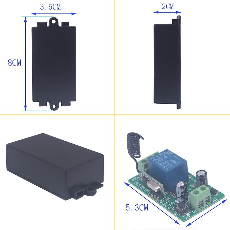 Mangood DC 12V 10A Relay Switch 1CH Wireless Remote Control