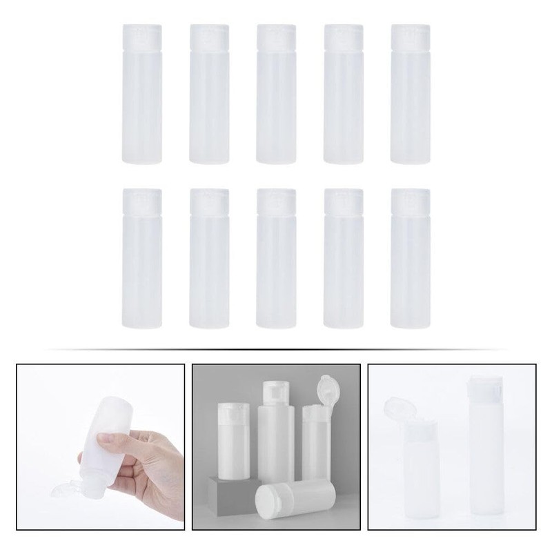 SOLUSTRE 10Pcs 12ml Plastic Squeeze Bottles with Caps Squeeze Empty