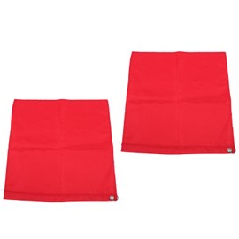 Luqeeg Equestrian Training Flag for Handheld Flagpoles, 4 Pcs Horse Training Flag, Horse Training Equipment Portable Equestrian Nylon Training Flag for Horse Lunging Training (Red)