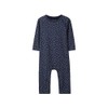 NAME IT Baby Boys Onesie in Grey Organic Cotton, Blue