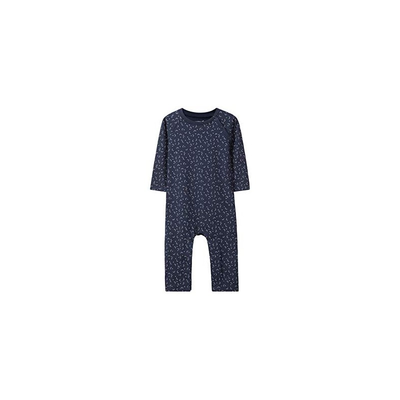 NAME IT Baby Boys Onesie in Grey Organic Cotton, Blue