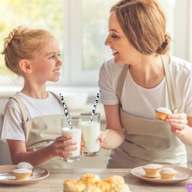 YAOSHENG Paper Straws, 100 Metallic Foil Striped/Wavy/Pink Straws, Suitable for Birthdays, Weddings, Brides, Christmas Decorations and Party Supplies (cow)