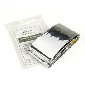 Equipped Outdoors Emergency Mylar Sleeping Bag 84” x 36” - Emergency Blanket (10)