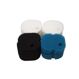 Ltwhome Poly Coarse Fine Foam Filter Pads Series fits Aqua One Aquis 700/750 and 500/550 (Pack of 24)
