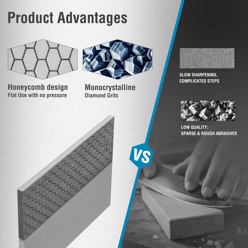 S SATC Diamond Sharpening Stone 2 Side Grit 150/600 Diamond