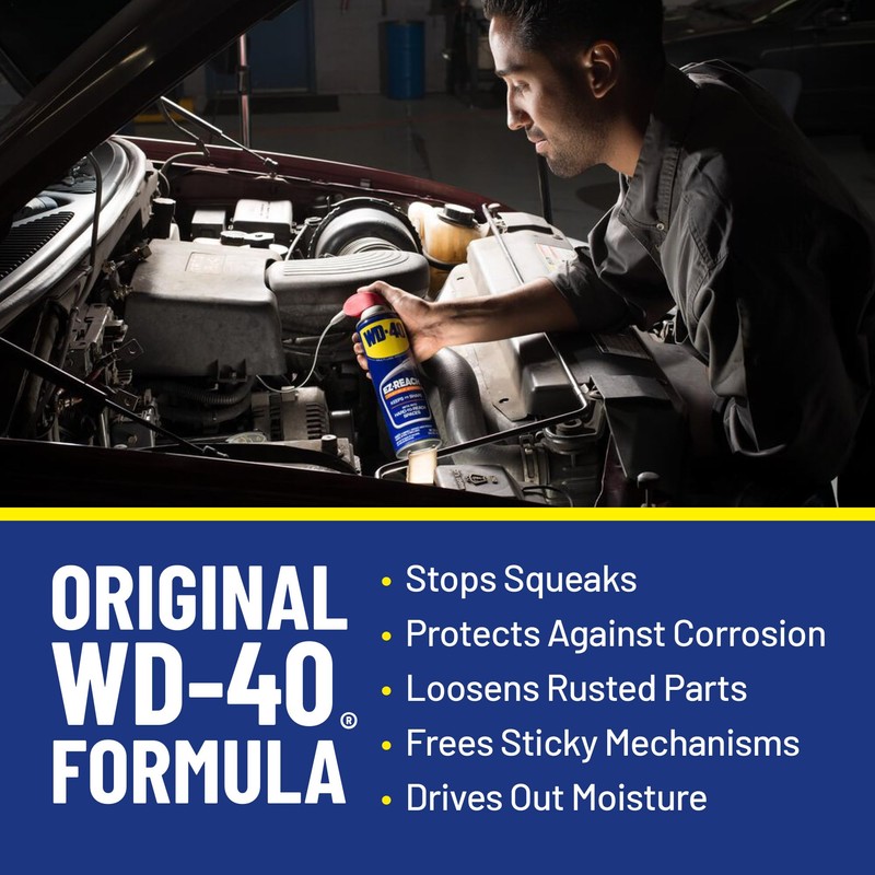 WD-40 Multi-Use Product Featuring an 8-inch Flexible Straw EZ-Reach to