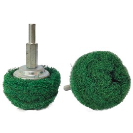 5PCS Non Woven Abrasive Buffing Wheels 180 Grit Polishing Wheel Drill Attachment 2" Scouring Pads Abrasive Mushroom Wheel Polishing Wheel with 1/4" Shank for Polishing Scrubbing and Cleaning Surface