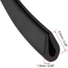 Boxonly U-Shaped Rubber Edge Sealing Strip Edge Trim 8mmx5mm Black
