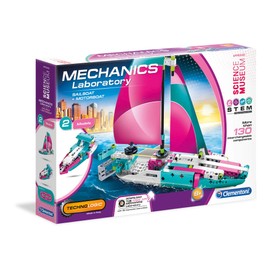Clementoni 61878 Lab-Sailing Yacht and Speedboat, Multi-Colour