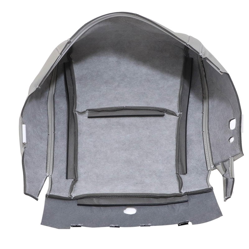 SecosAutoparts Gray Front Driver Side Bottom Microfiber Leather Seat Cover