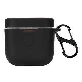 QWYJ for Bowers & Wilkins Pi7 Case Carcasa Protectora de Silicona, para Bowers & Wilkins Pi7 Funda con Mosquetón Llavero Anti-perdida (Negro)