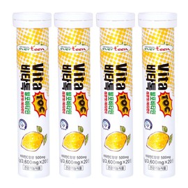 Partner_Reference Everteen Vitatalk foaming vitamins lemon flavor 20 tablets 4 / 에버틴 비타톡 발포비타민 레몬맛 20정 4개