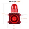 Saladulce 120dB Adjustable Loud Siren Alarm, Industrial Sound & Light