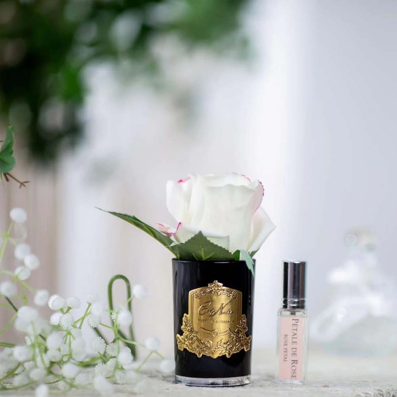 Cote Noire-Perfumed Natural Touch Rose Bud in Black and Pink